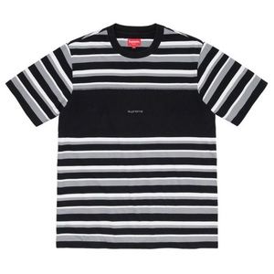 Supreme Blocked Stripe Black SS Top (ss20)